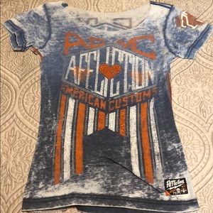 Affliction scoop neck tee S